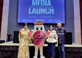 Photo above shows from left Ms. Ma. Paz Alberto, Chairperson, Travel Madness Expo 2026 ; Ms. Amabelle Nucom, Head of Usage, Partnership & Communication, Metrobank ; Mr. Bryan Ang , Regional Head-Philippines, Philippine Airlines pose with 2Go mascot, Mr. Shippy during the media launch of Travel Madness Expo 2026.