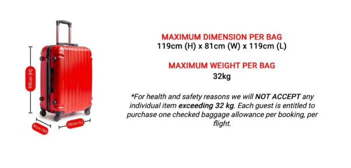 Airasia maximum weight per bag