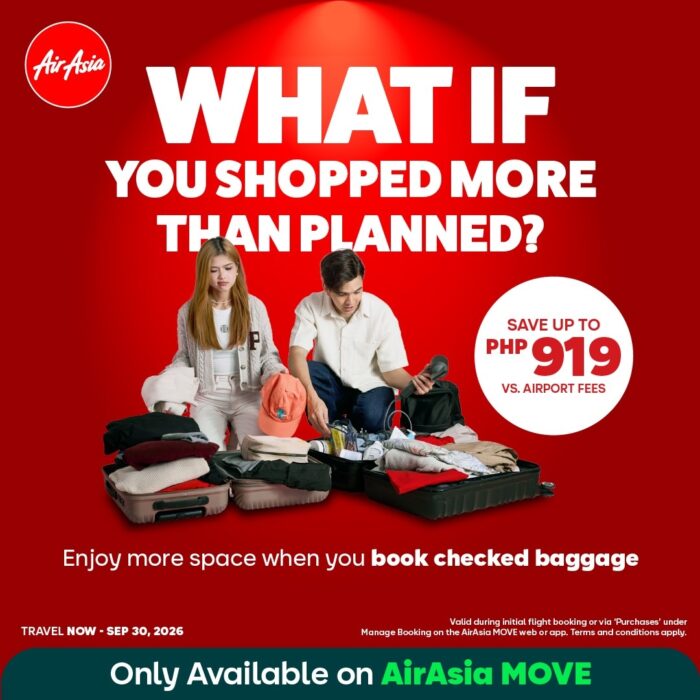 Book checked baggage with Airasia Philippines