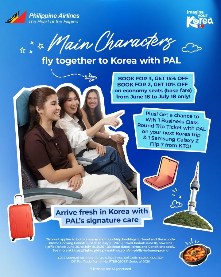 Philippine Airlines Invites Filipinos to Fly as the ‘Main Character’ on Their Next Korea Adventure