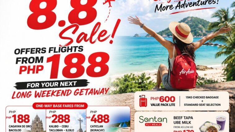 AirAsia Philippines 8.8 Seat Sale
