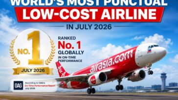 AirAsia Philippines Named World's Most Punctual Low-Cost Airline in July 2026