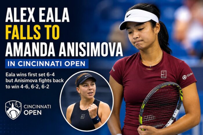Alex Eala Falls to Amanda Anisimova in Cincinnati Open