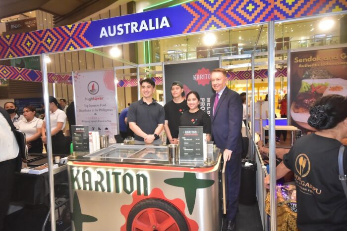 H.E. Marc Innes Brown of the Embassy of Australia at the Australia Booth