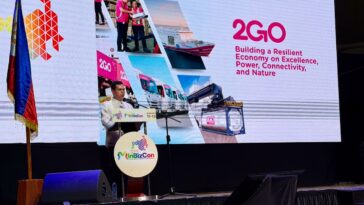 2GO Group Chief Operating Officer and Chief Financial Officer William Howell delivering his presentation during the Mindanao Business Conference in Cagayan de Oro City