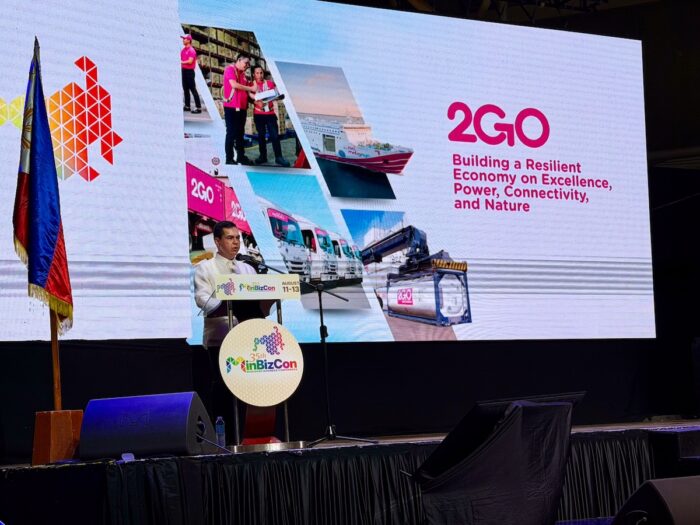 2GO Group Chief Operating Officer and Chief Financial Officer William Howell delivering his presentation during the Mindanao Business Conference in Cagayan de Oro City 