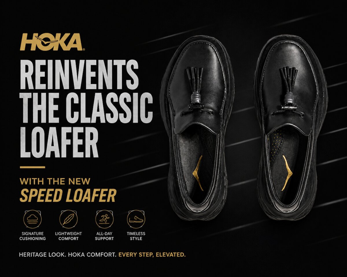 HOKA Speed Loafer Brings Trail-Running Comfort to a Timeless Classic