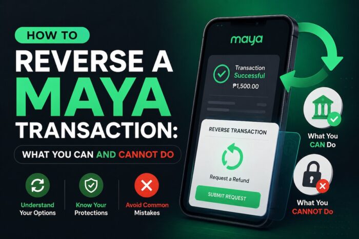 How to Reverse a Maya Transaction: What You Can and Cannot Do