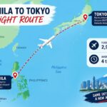 Manila to Tokyo Flight Route