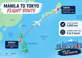 Manila to Tokyo Flight Route