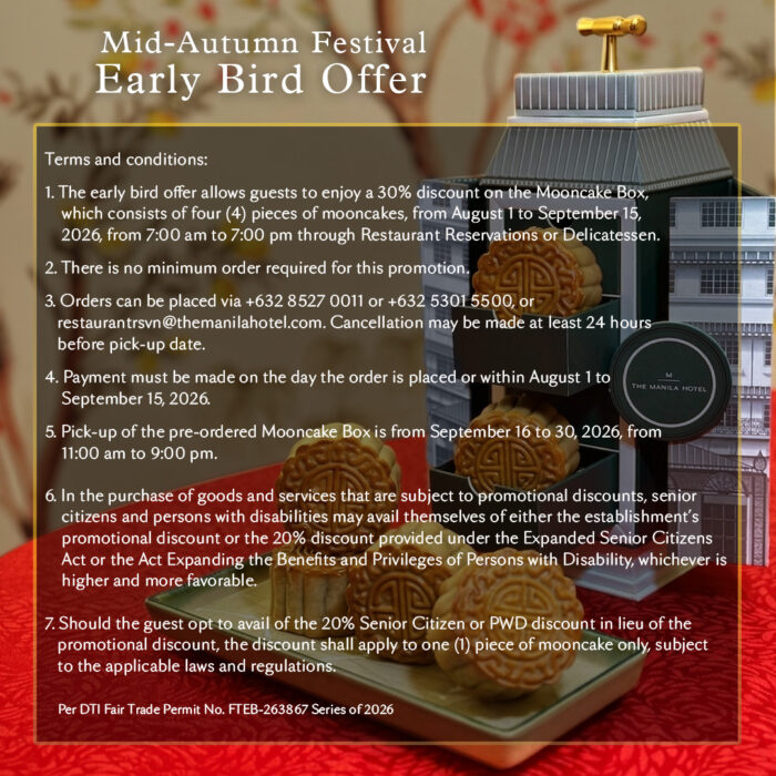 Mooncake Box Early Bird Offer T&C