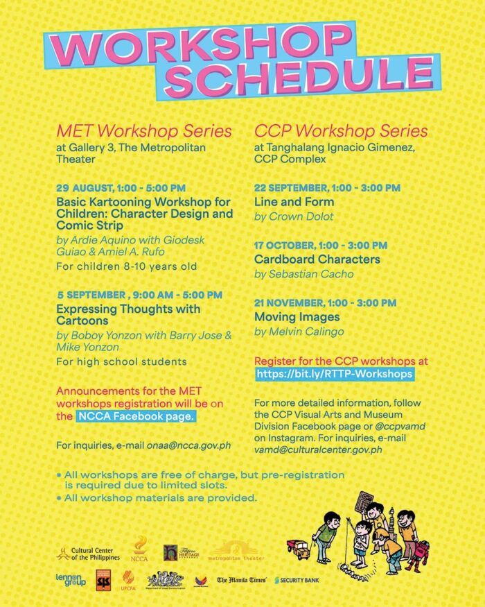 National Artist Larry Alcala - Centennial Celebration Workshop Schedules