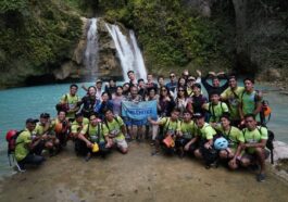 PHILCHITEX participants try Kawasan Canyoneering in Badian, Cebu