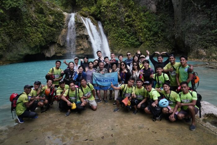 PHILCHITEX participants try Kawasan Canyoneering in Badian, Cebu