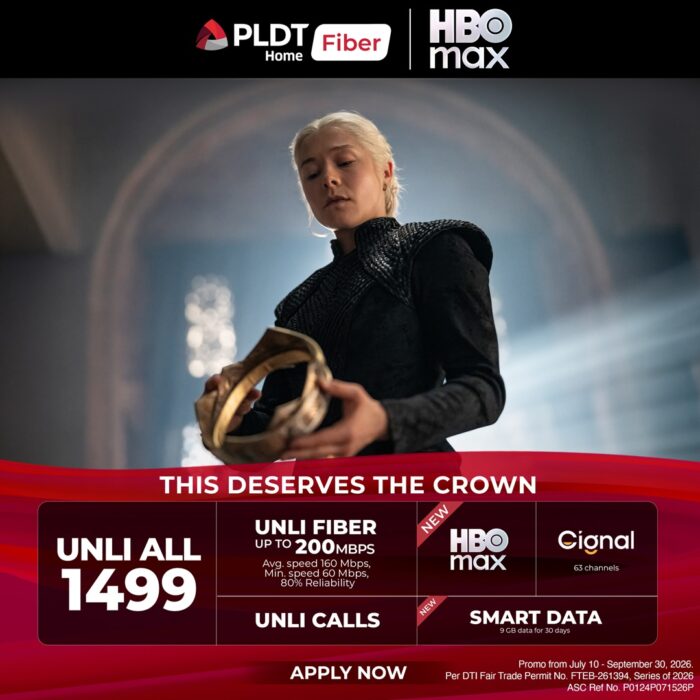 PLDT Home Fiber Unli All 1499 House of the Dragon