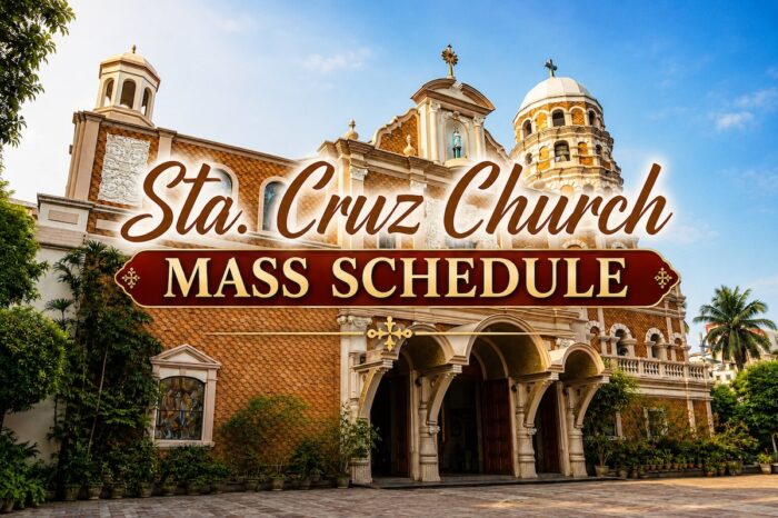 Sta. Cruz Church Mass Schedule