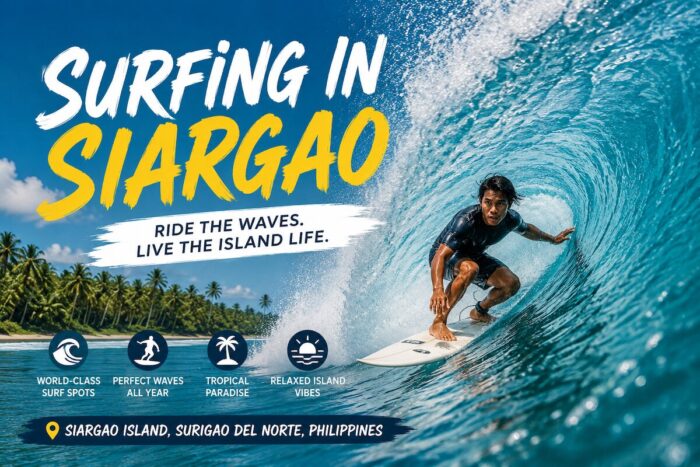 Surfing in Siargao