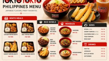 Tokyo Tokyo Philippines Menu