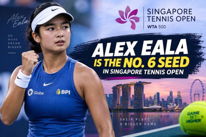 Alex Eala Is the No. 6 Seed in Singapore Tennis Open