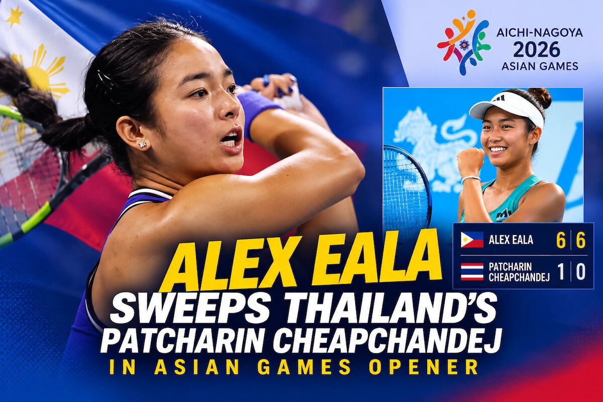 Alex Eala Sweeps Thailand’s Patcharin Cheapchandej in Asian Games Opener