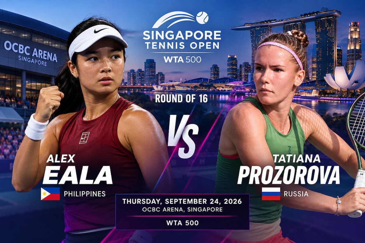 Alex Eala Faces Tatiana Prozorova in Singapore Open Round of 16