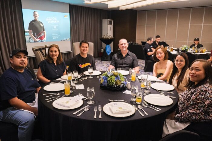 Attendees, including the CEO of Metrics PH, enjoy an intimate dinner presentation with Hot Wheels lead designer Brendon Vetuskey. 