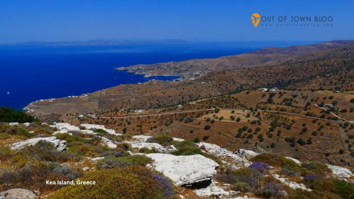 Landscape in Kea island, Greece