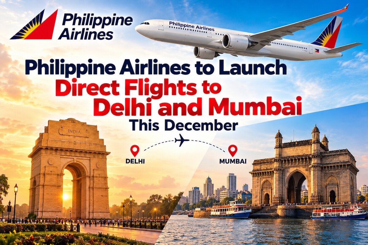 Philippine Airlines to Launch Direct Flights to Delhi and Mumbai This December