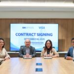 Strengthening partnerships, enabling possibilities. SM Offices and Visa mark their partnership with a contract signing led by Alexis Ortiga (second from left), Vice President and Business Unit Head, SM Offices, and Chari dela Cruz (third from left), Vice President, Global Managed Services and Visa Philippines Solution Center Site Lead, with Maricris Cruz, Head of Leasing, SM Offices, and Jeffrey Navarro, Country Manager, Visa Philippines.