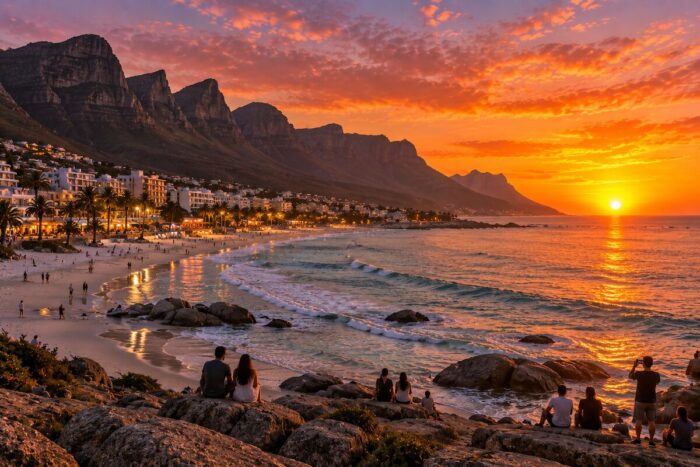 Sunset in Cape Town, South Africa