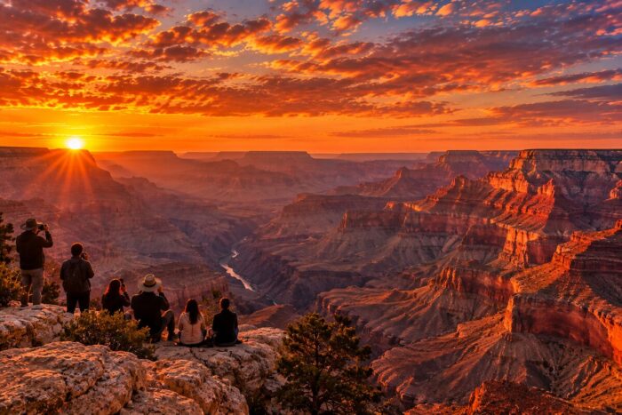 Sunset in Grand Canyon, Arizona, USA