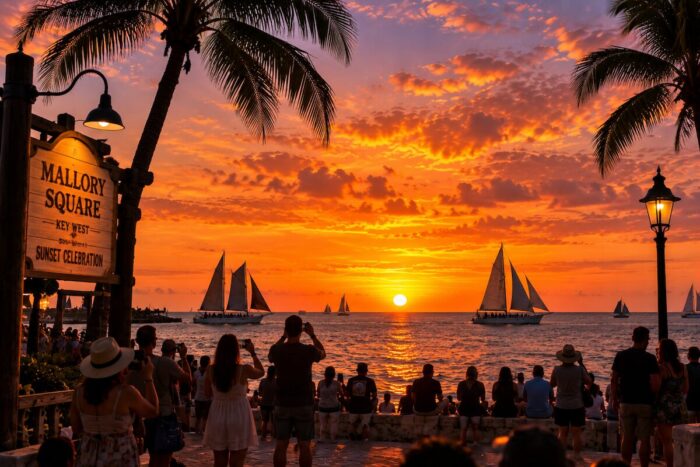 Sunset in Key West, Florida, USA