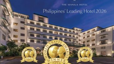 The Manila Hotel Named Philippines’ Leading Hotel for Third Consecutive Year