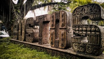 A beautiful carved landmark showcasing the rich cultural heritage, artistic craftsmanship, and local pride of Bustos, Bulacan.