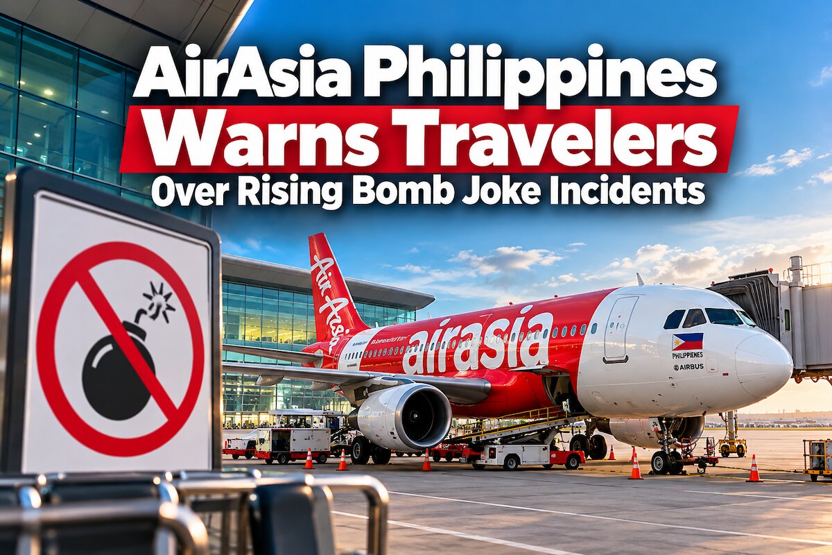 AirAsia Philippines warns of boarding bans for bomb jokes after five incidents in Oct 2026