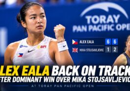 Alex Eala Back on Track After Dominant Win Over Mika Stojsavljevic at Toray Pan Pacific Open