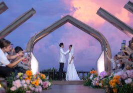 Bridal Fashion Show featuring FIDA designs worn by Shutter Models and Talent Management at the Ceremony Garden, Mactan Newtown Beach.