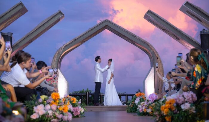 Bridal Fashion Show featuring FIDA designs worn by Shutter Models and Talent Management at theCeremony Garden, Mactan Newtown Beach.