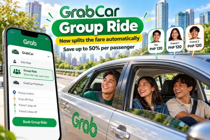 GrabCar Group Ride Now Splits Fares Automatically, Offering Up to 50% Savings Per Passenger
