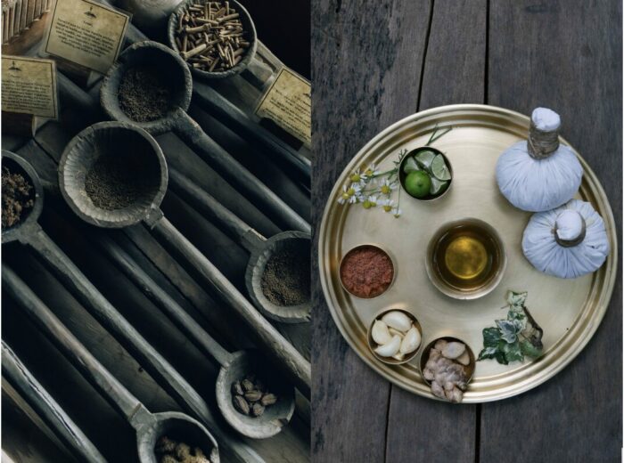 Local sourced ingredients used in wellbeing practices