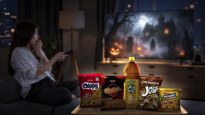 Make your next horror movie marathon more enjoyable with URC favorites like C2 Cool and Clean, Jack ‘n Jill Piattos, Chippy, Mang Juan and Magic Chips