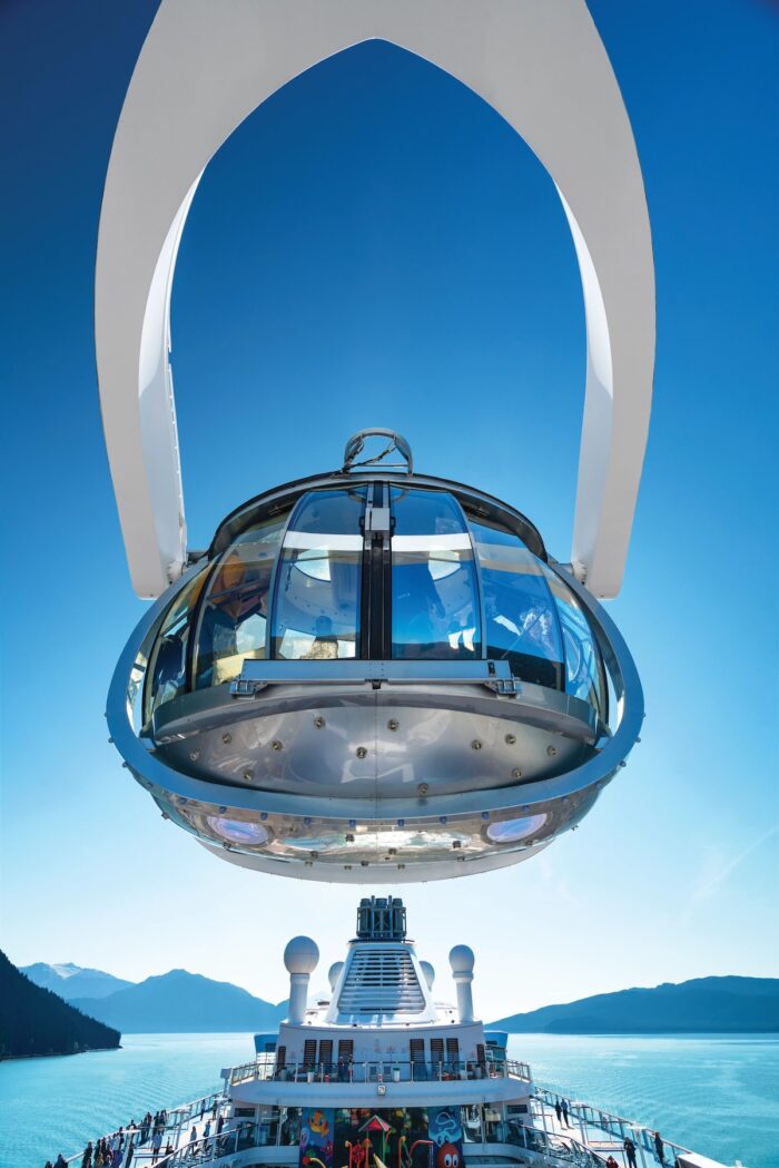 North Star, the signature glass observation capsule, takes guests more than 300 feet above the ocean on Quantum Class ships like Quantum, Anthem and Ovation of the Seas.