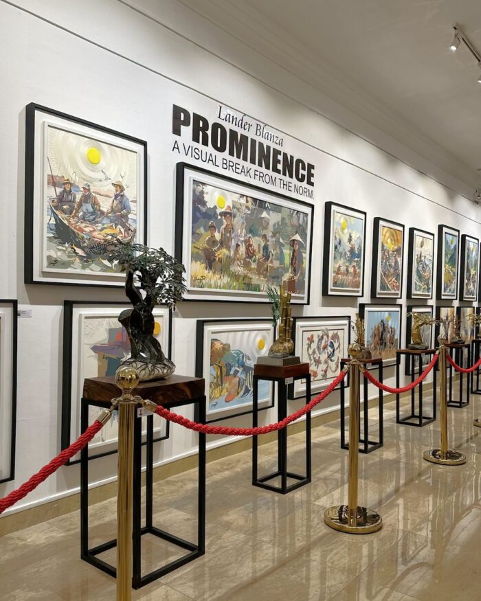 Prominence features several of Blanza’s notable series, each exploring a different visual language