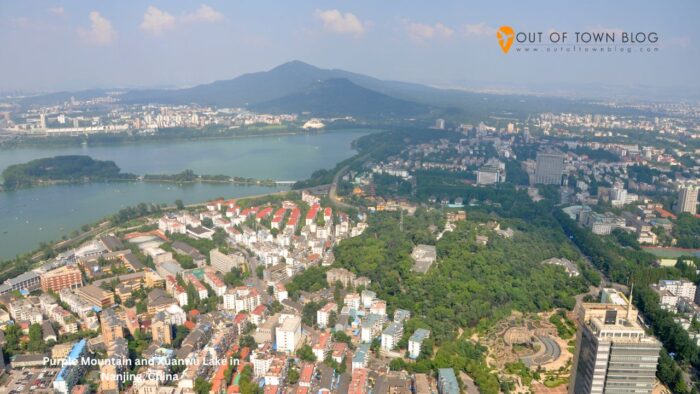 Purple Mountain and Xuanwu Lake in Nanjing, China