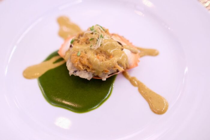 A Tang of Memory: RisottoSaffron coconut crab risotto that recalls Chef Ben's return to culinary school and his bronze medal at the 2016 Philippine Culinary Cup. 
