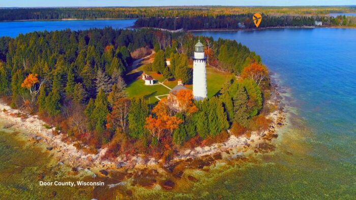 Scenic Cana Island Lighthouse, Door County, Wisconsin