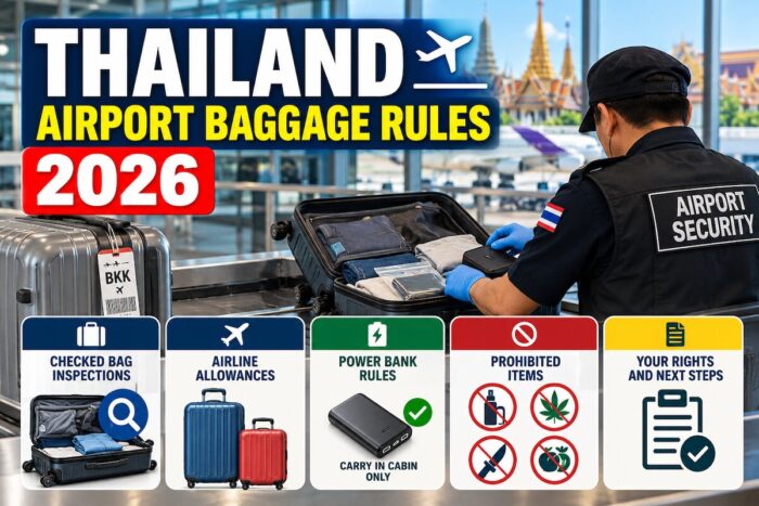 Thailand Airport Baggage Rules 2026