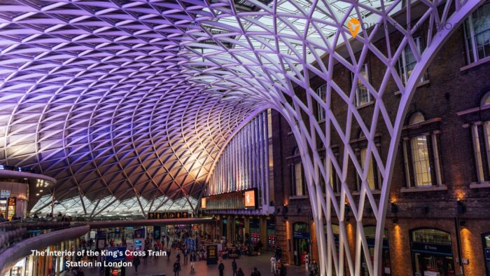 The Interior of the King's Cross Train Station in London